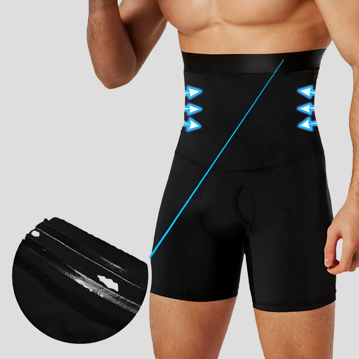 Versatile men's compression pants for fitness, offering optimal thigh & waist support during any workout or activity.
