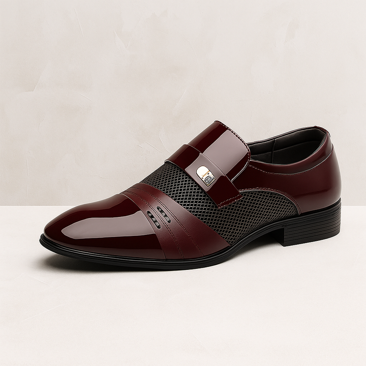 Stylish dark brown men's loafers, comfortable formal footwear with Italian style