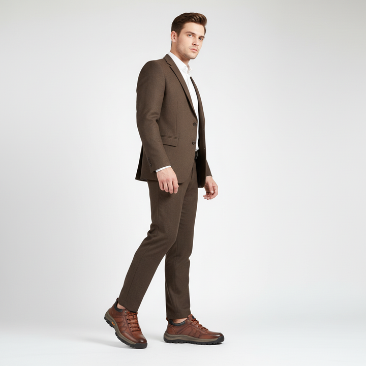 Durable men's lace-up orthopedic shoes offering superior comfort & arch support for walking & daily wear.