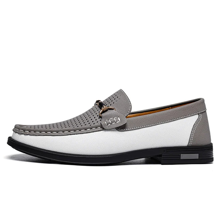 Elegant men's slip-on bit loafers, combining classic style with breathability