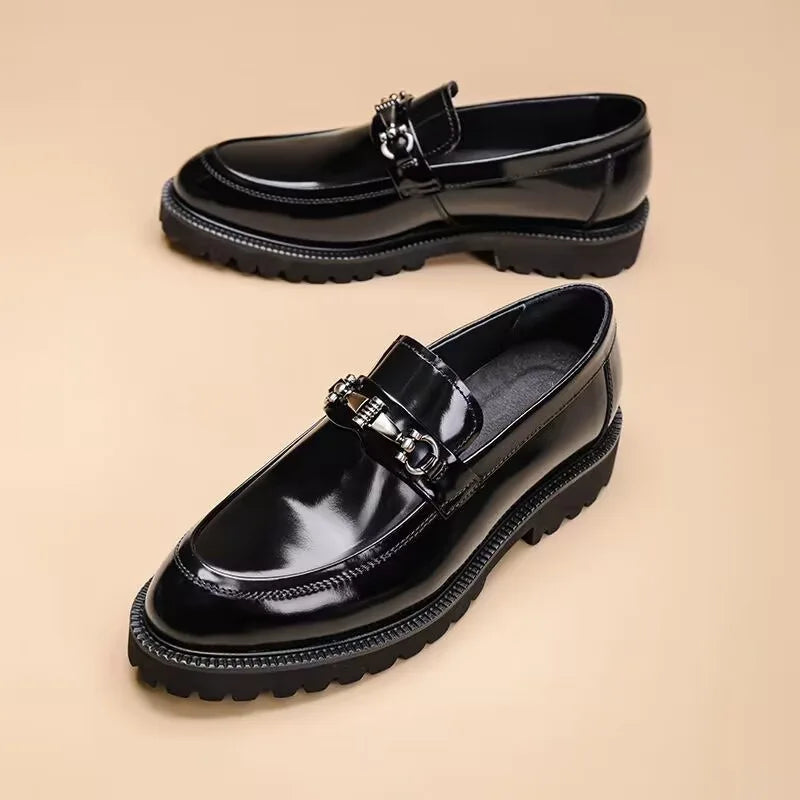 Sophisticated black dress loafers for men, offering superior comfort and a polished look.