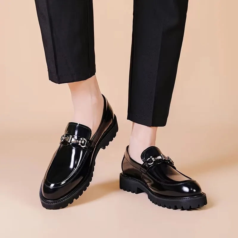 Men's comfortable slip-on dress shoes, perfect for long days in the office or special events.