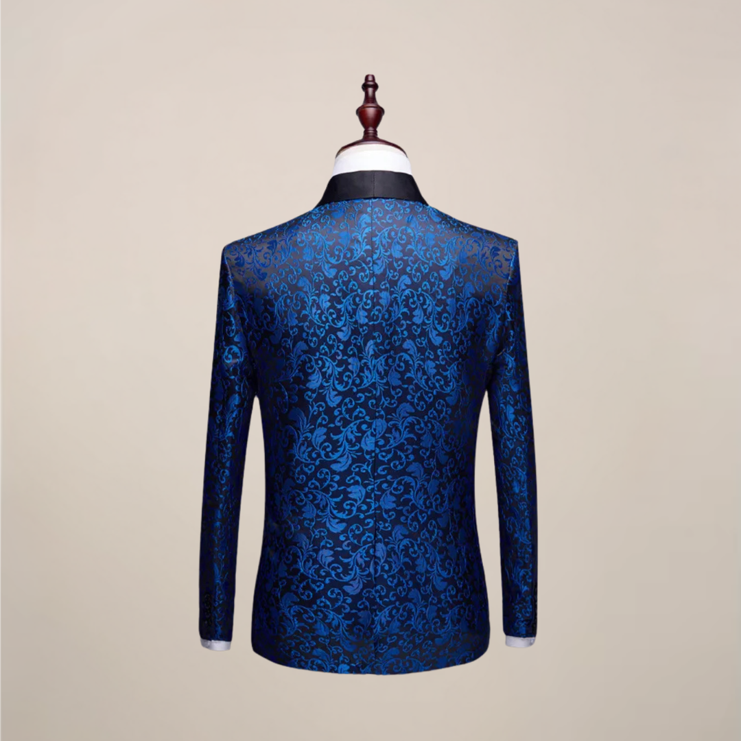 Stylish men's slim fit tuxedo jacket. Perfect formalwear for weddings, parties & special occasions.