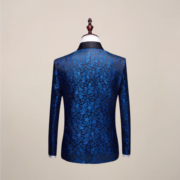 Stylish men's slim fit tuxedo jacket. Perfect formalwear for weddings, parties & special occasions.