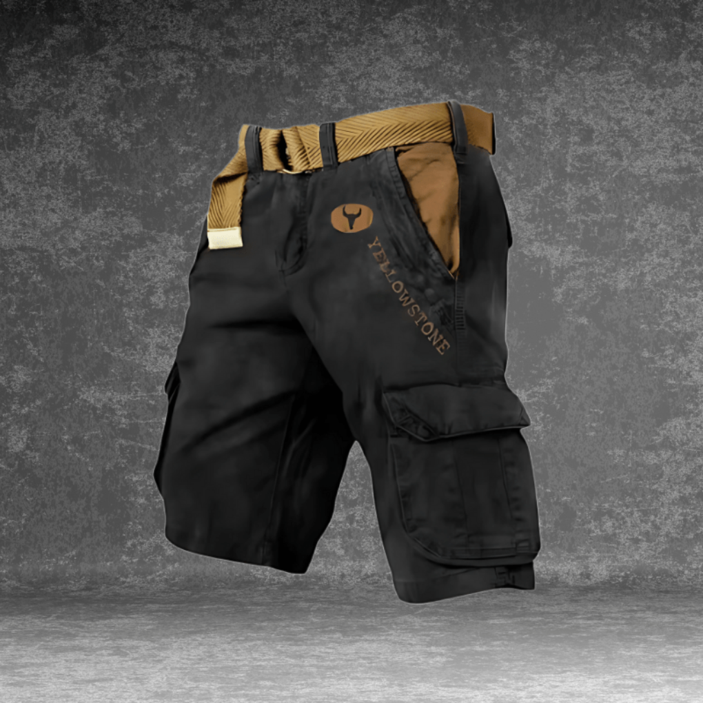 Casual men's cargo shorts for summer, blending everyday style with practical utility pockets.