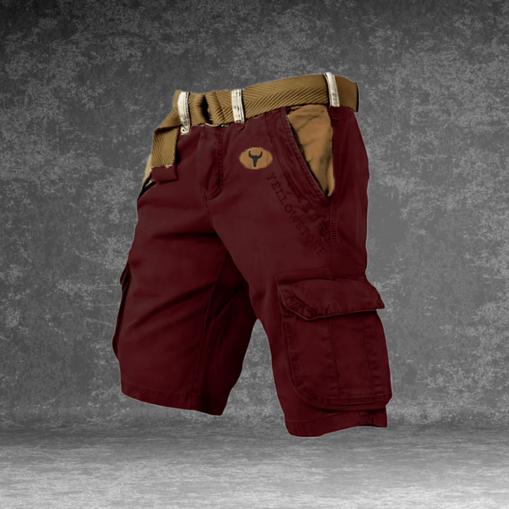 Versatile men's cargo shorts, ideal for casual, outdoor, & summer wear; featuring functional multi-pockets.