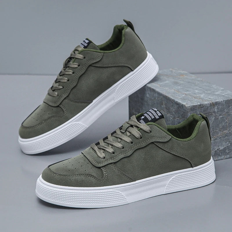 Men's Carrington Court sneakers, sleek white for everyday comfort & versatile urban style. Perfect casual lace-up shoes.