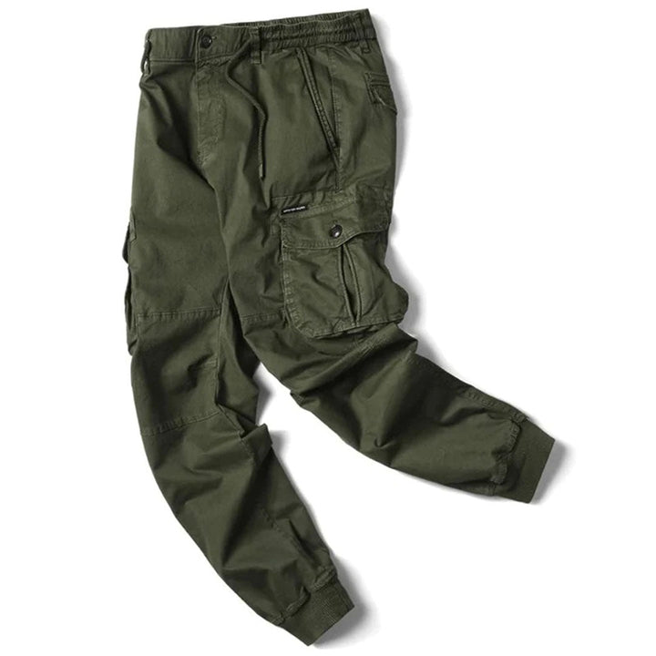 Men's jogger pants with a soft fabric texture, designed for maximum comfort and everyday wear.