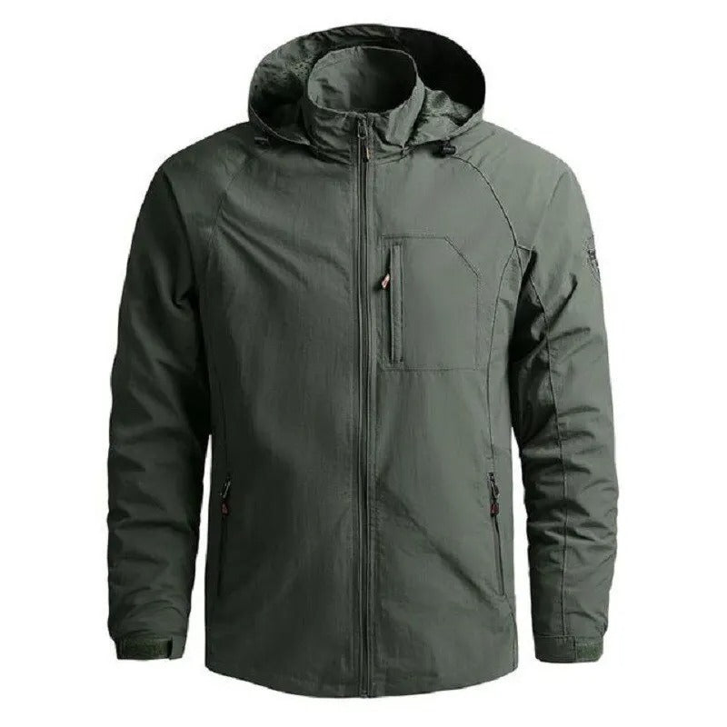 Men's casual outerwear zipper jacket, blending comfort with streetwear fashion