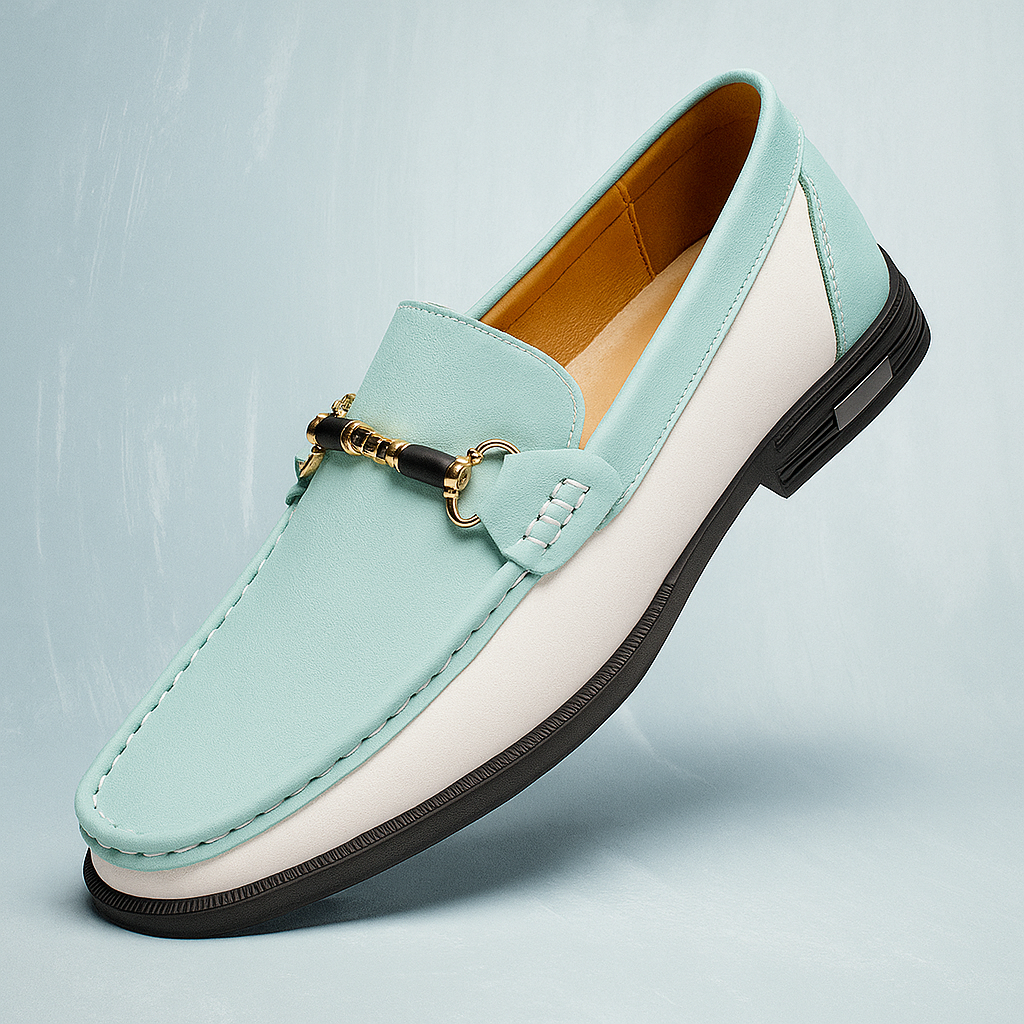 Sophisticated men's leather bit loafers, black, featuring metal bit detail & cushion for all-day comfort