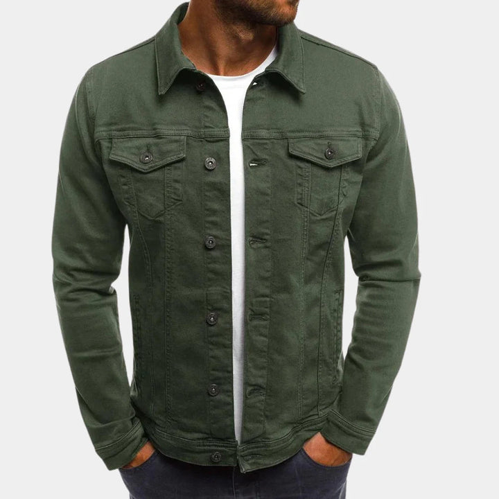 Versatile men's denim jacket for casual wear. A classic men's fashion staple, comfortable & stylish.