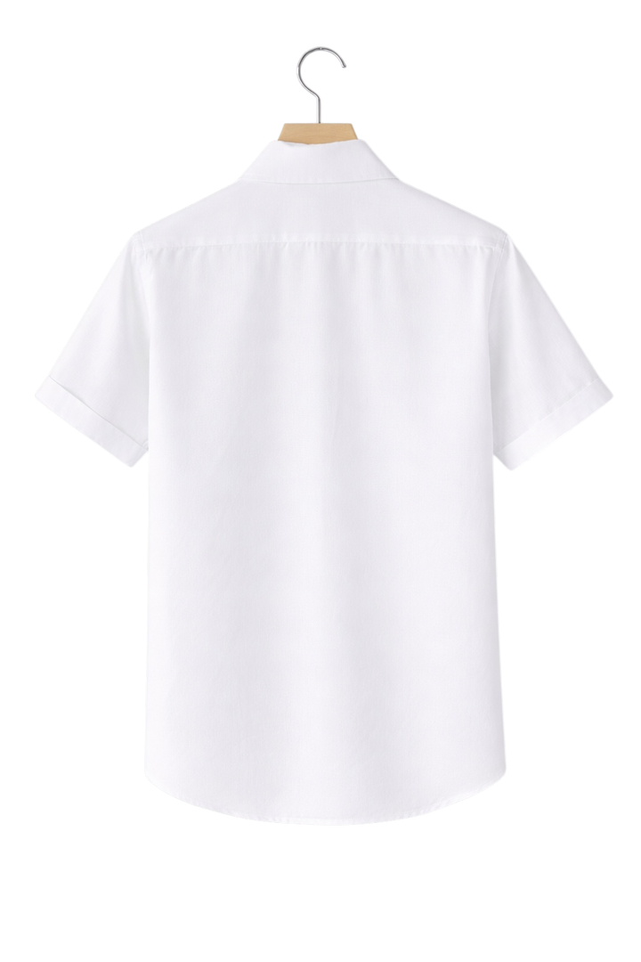 Classic men's button-down shirt with long sleeves, offering a timeless, versatile casual-to-formal style.