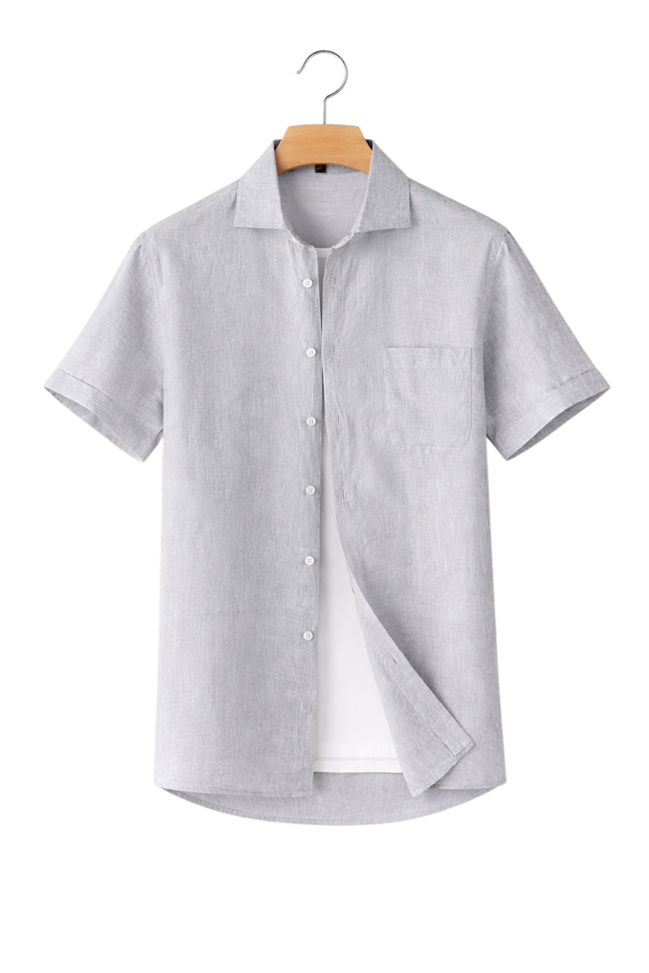 Relaxed fit men's dress shirt, a comfortable classic button-down for day to night style.