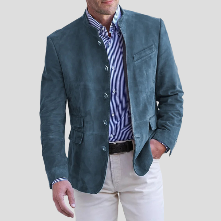 Versatile men's classic blazer, ideal for office wear, business attire & smart casual. Achieve sharp style.