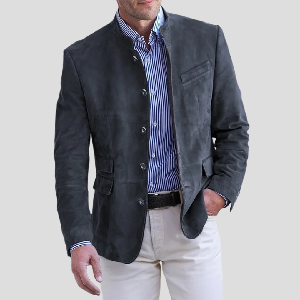 Tailored men's classic blazer for sharp, versatile style. Essential business attire & smart casual jacket.