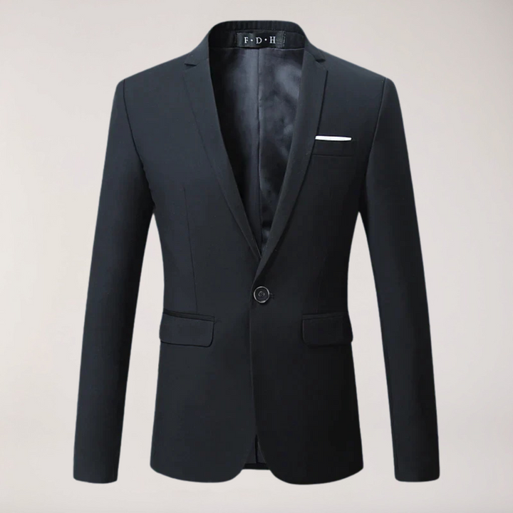 Men's classic formal tailored blazer. Professional business office wear, sophisticated & versatile for events.