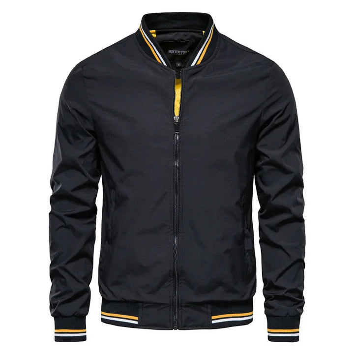 Men's classic lightweight bomber jacket, perfect for spring, fall, and everyday casual wear.