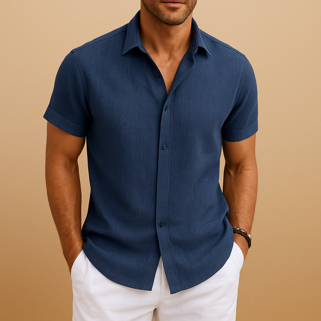 Men's classic long sleeve shirt, versatile for casual, semi-formal, and everyday style.