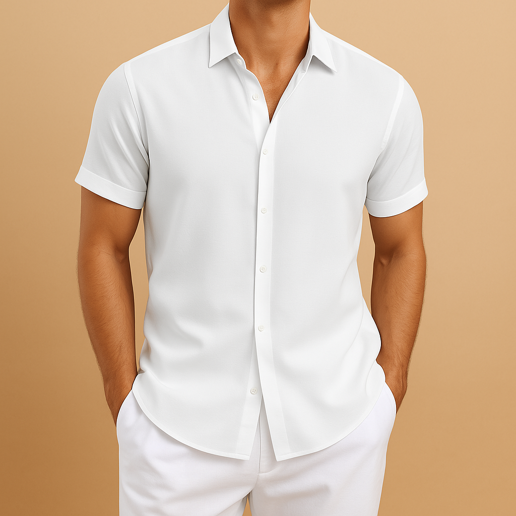Stylish men's classic long sleeve shirt, a comfortable and versatile wardrobe essential for men's fashion.
