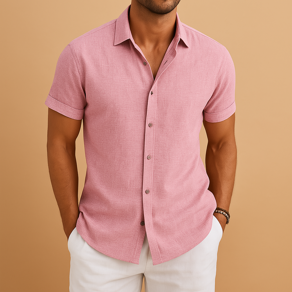 Men's long sleeve casual shirt in classic style, offering comfort and versatility for daily outfits.