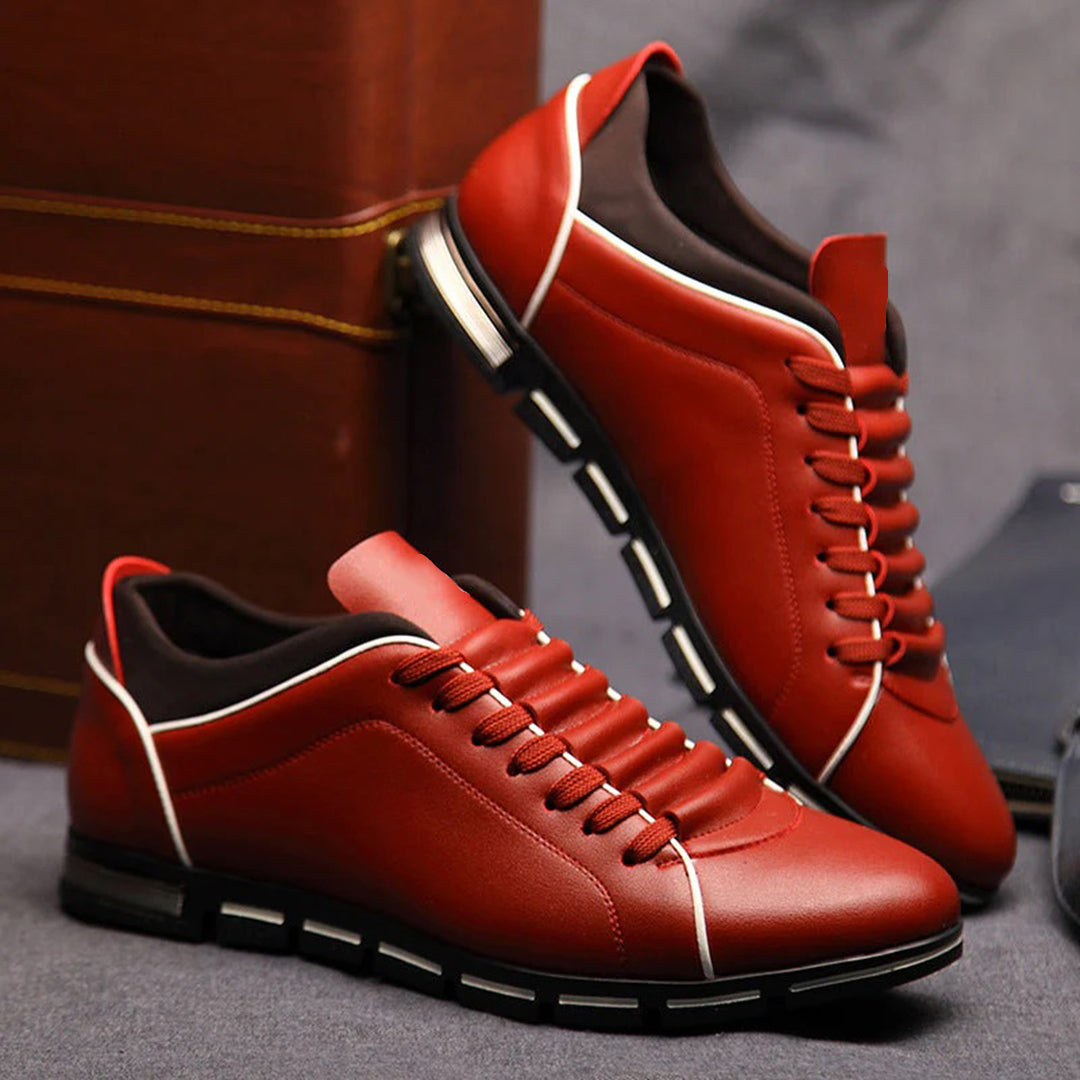 Stylish & comfortable men's low-top lace-up sneakers, featuring a classic design for versatile everyday wear.