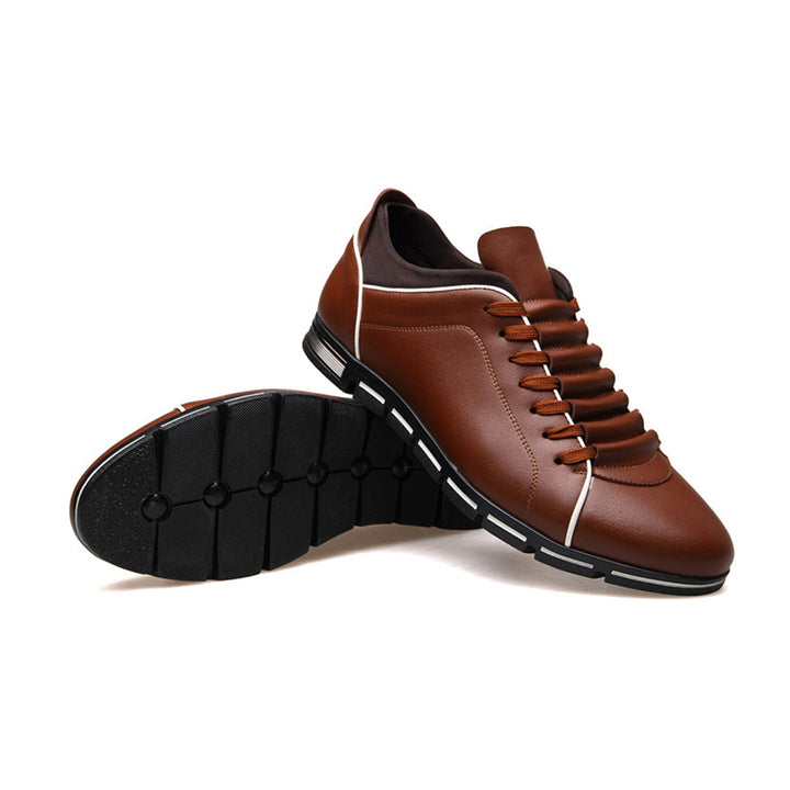 Comfortable men's lace-up low-top sneakers, perfect for everyday wear and lasting style.