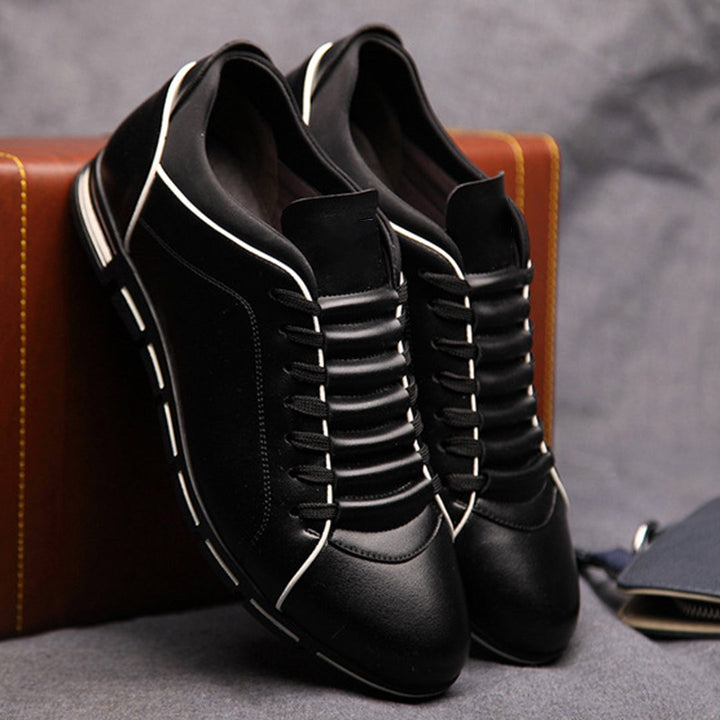 Durable men's low-top sneakers with classic lace-up design for comfortable everyday wear.