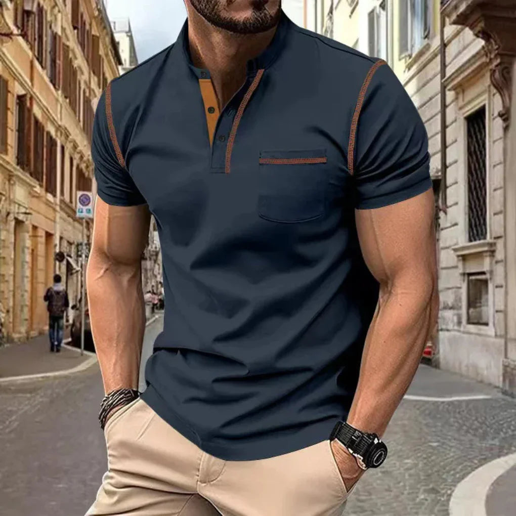 Versatile men's classic polo shirt, blending casual wear with timeless style for ultimate everyday comfort.
