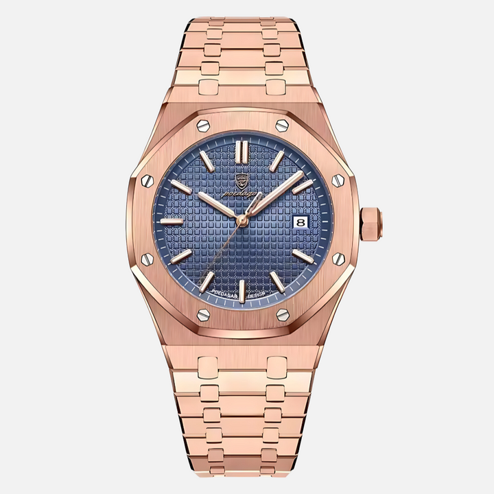 Men's elegant quartz wrist watch with Roman numeral display, a stylish and functional timepiece for any occasion.