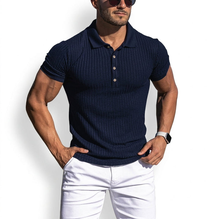 Stylish men's classic polo top. Perfect for everyday comfort, a timeless smart casual wardrobe essential.