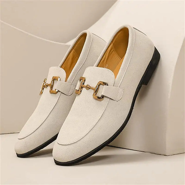 Everyday men's slip-on loafers with horsebit accent, creating a polished and sophisticated style.
