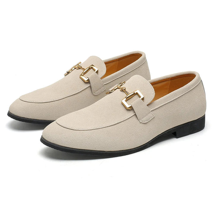 Men's classic slip-on horsebit loafers, ideal closed-toe footwear for both casual and formal occasions.
