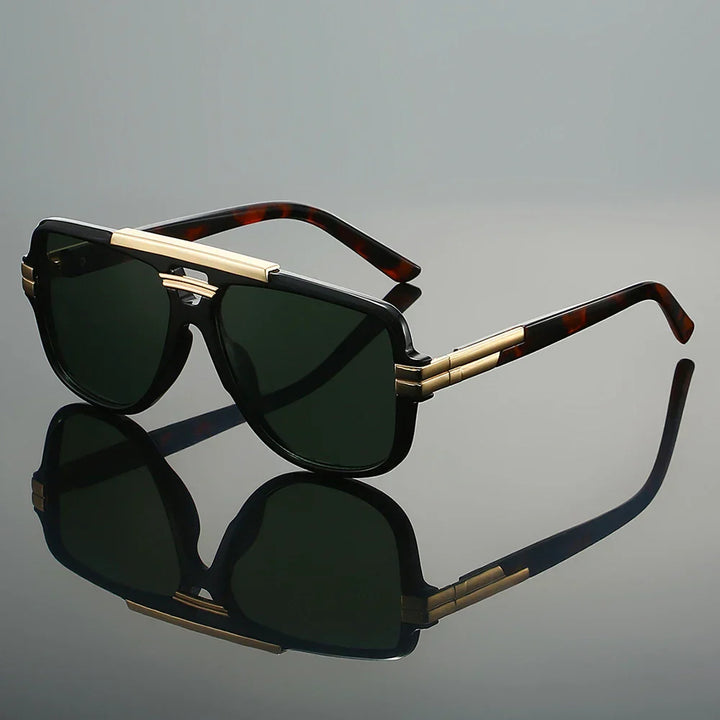Stylish men's UV400 protective eyewear in classic design, enhancing any men's fashion look. Outdoor ready.