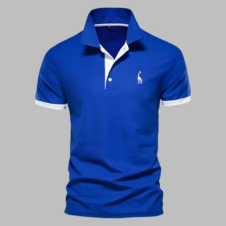 Comfortable men's tailored polo shirt, ideal for everyday smart-casual wear. Effortless spring/summer style.
