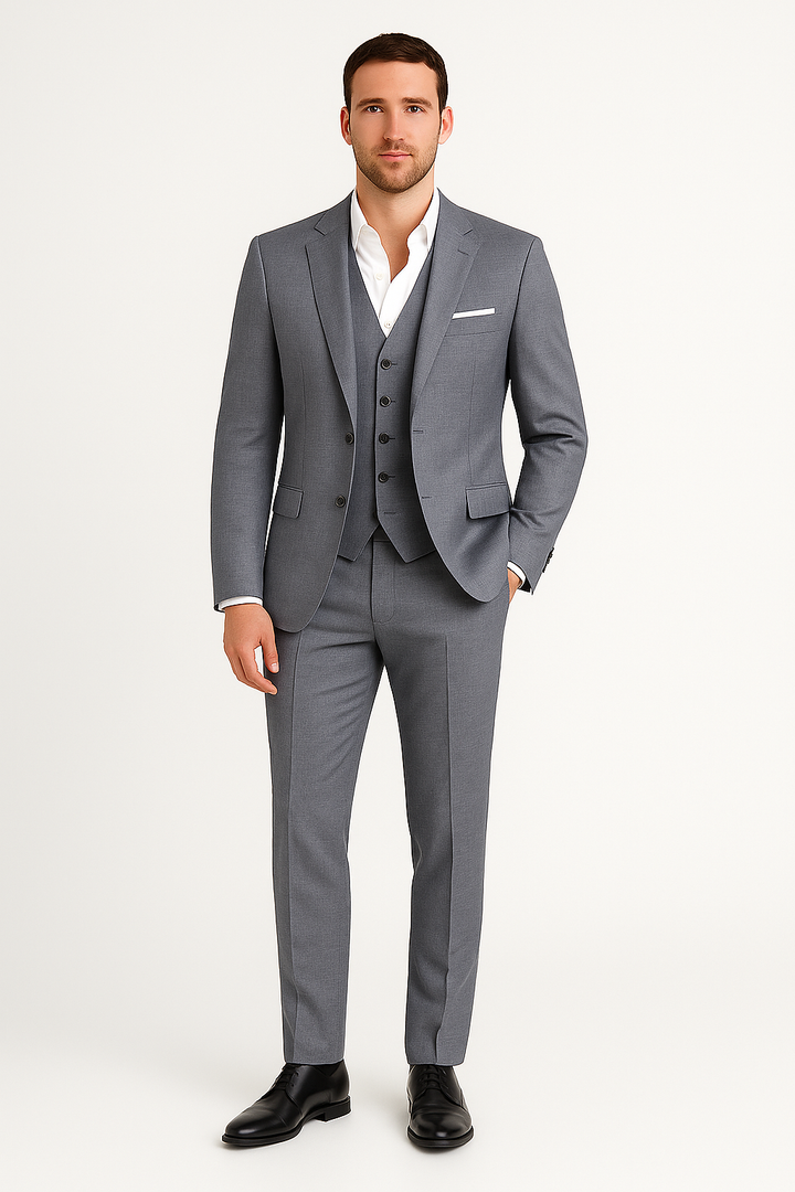 Lightweight men's tailored suit, a versatile two-piece for spring fashion and summer occasions