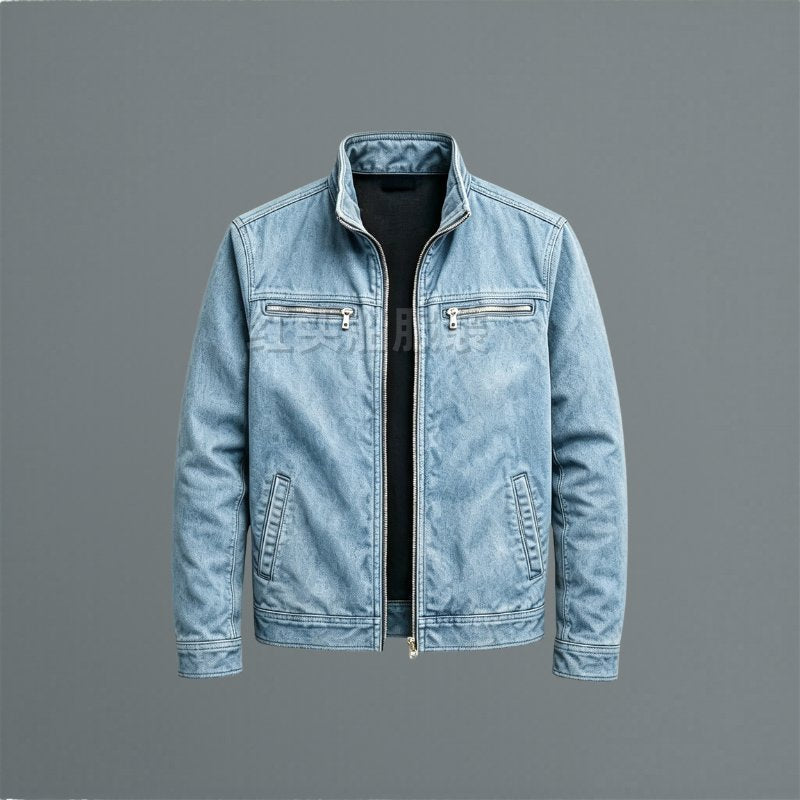 Everyday men's utility coat, a stylish classic jacket for versatile layering. Perfect fall/spring outerwear.