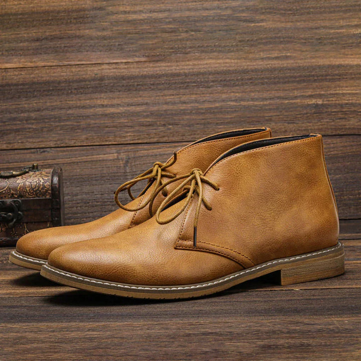 Men's Classic Vintage Desert Boots, lace-up design, perfect for casual everyday wear.