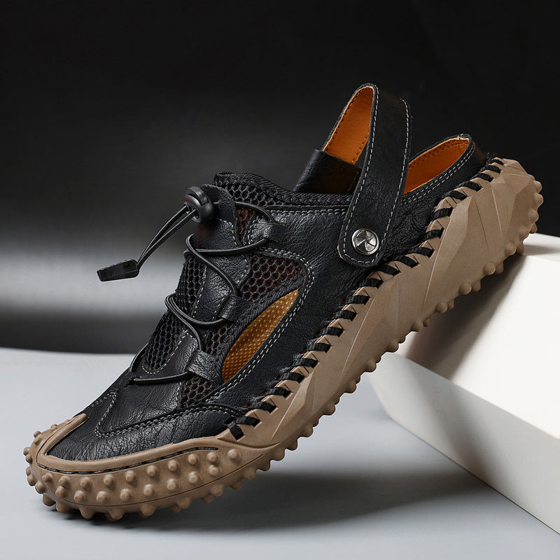 Stylish men's closed-toe slingback sandals, excellent summer footwear for comfortable outdoor adventures.