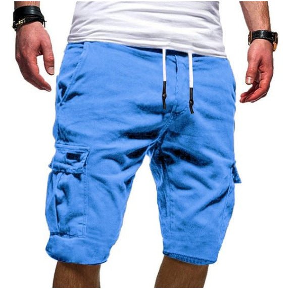 Stylish men's cargo shorts with multi-pockets, ideal for summer fashion, outdoor adventures & comfortable walking.