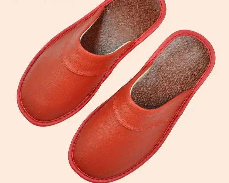 Men's lounge wear slippers by a fireplace, offering ultimate home comfort and easy wear for relaxation.