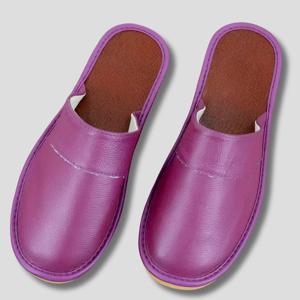 Comfortable men's slip-on footwear; cozy house shoes perfect for home relaxation.