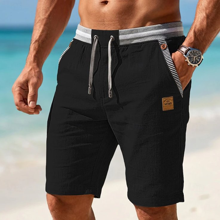 Men's casual drawstring shorts with a relaxed fit, designed for maximum summer comfort.