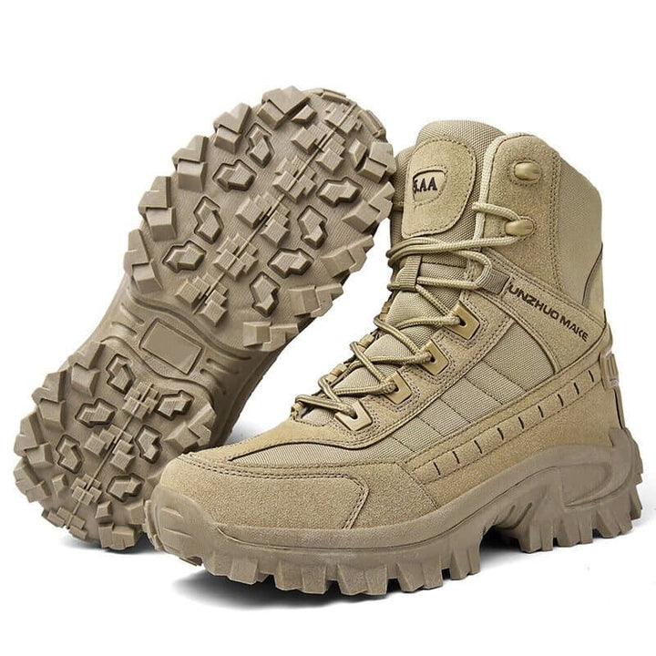 Men's rugged outdoor footwear, lace-up, perfect for work, trails & tactical use.