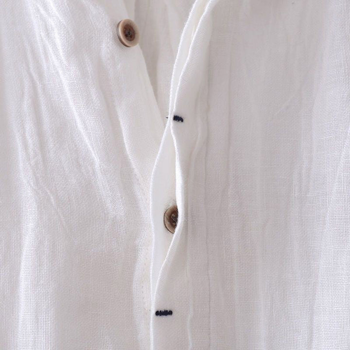 Men's short sleeve casual shirt, relaxed fit, textured. Comfortable and versatile summer top for effortless warm weather style.