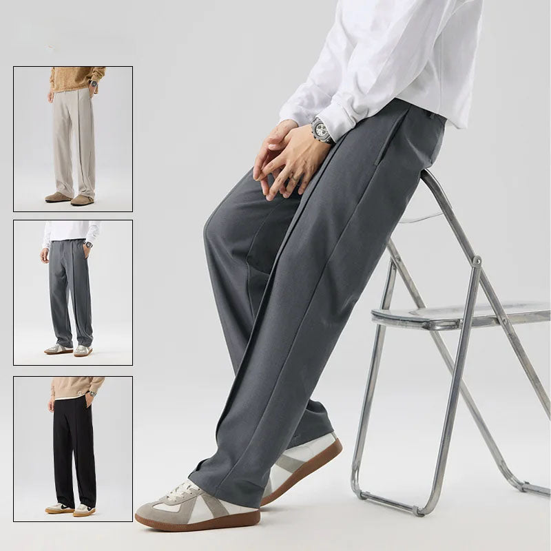 Men's khaki drape trousers, a comfortable & elegant bottom, ideal for formal or casual versatile style.