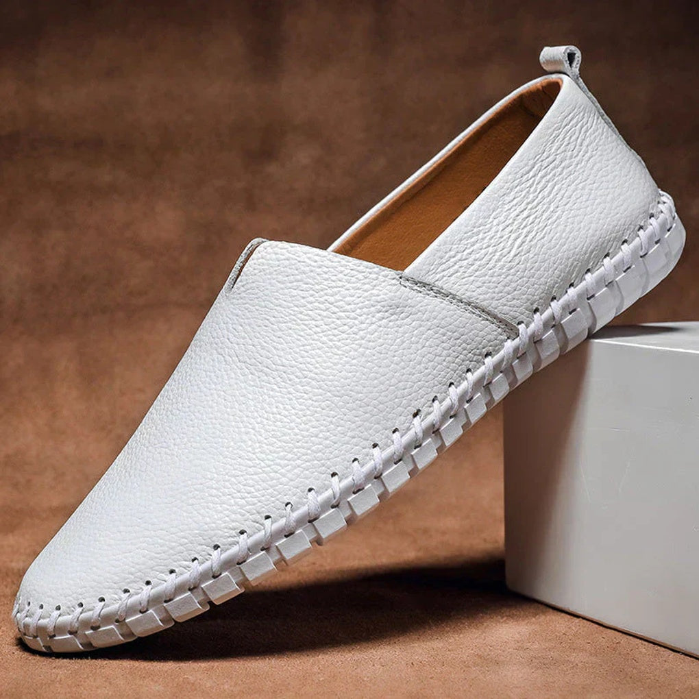 Sleek men's matte slip-on loafers, ideal for professional office wear or smart casual outfits.