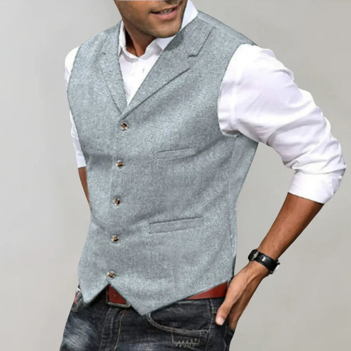Stylish men's suit vest for a polished look. Perfect for formal wear, business attire, or smart casual events.