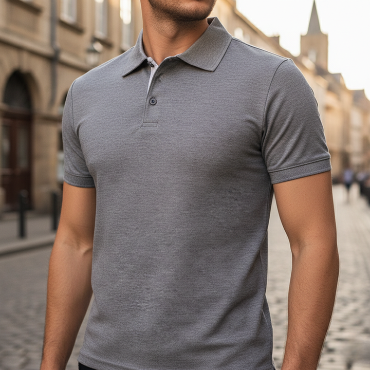 Men's everyday comfort short sleeve polo shirt in a classic fit, perfect for casual wear.