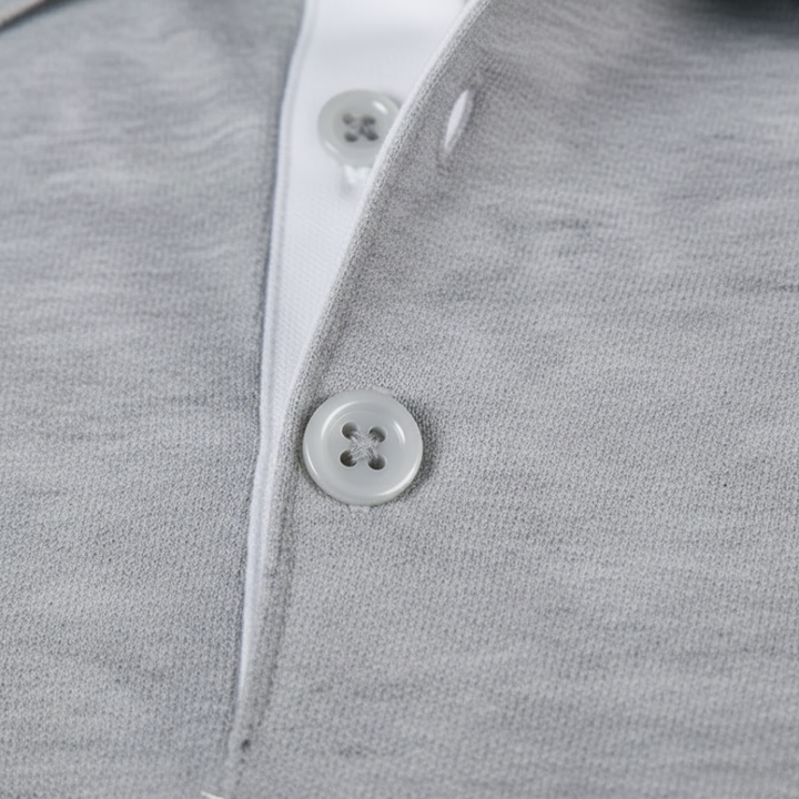 Classic men's short sleeve polo shirt, designed for ultimate everyday comfort and casual elegance.