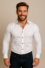 White (Black Buttons)